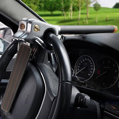 New auto car steer wheel anti theft security airbag lock safe devices with keys
