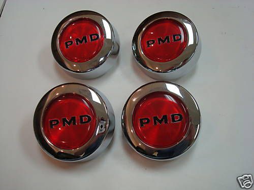 67-72 firebird + gto pmd wheel hub center caps ornaments new red set