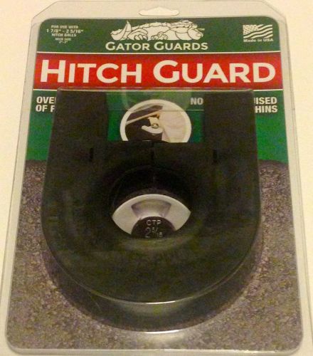 Boat trailer hitch knee/shin guard, slides over hitch ball, black, gator-guard