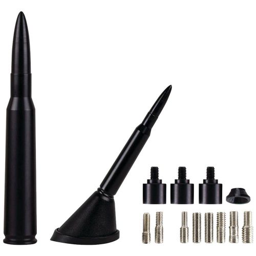 Ammo tenna 30fb 4.25" billet aluminum .30 cal replica antenna mast (flat black)