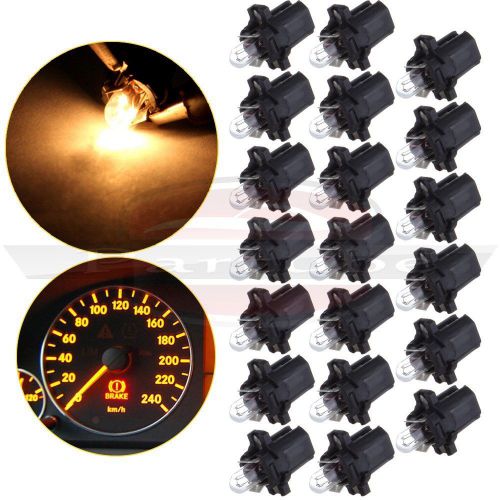 20x warm white b8.3d dashboard gauge center console light car bulbs replacement