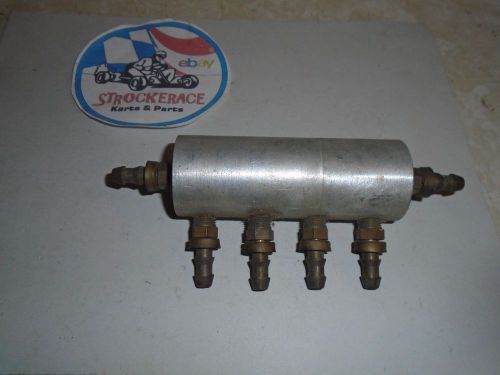 Vintage racing go kart fuel block cart part