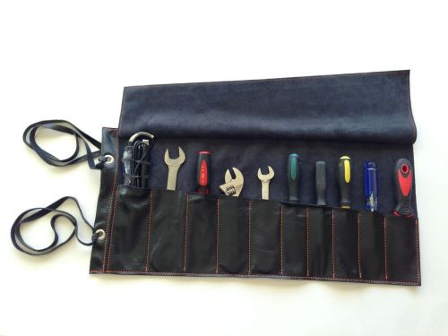 Motorcycle 10 pocket tool roll   by rokk leather