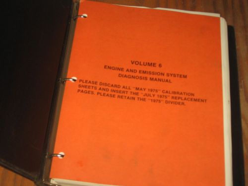 1975 ford lincoln mercury car truck bronco emissions shop service manual