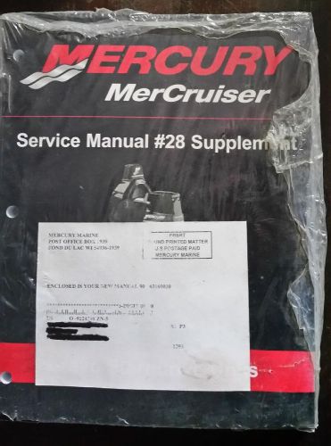 Mercury service manual  #28 supplement bravo sterndrive unit