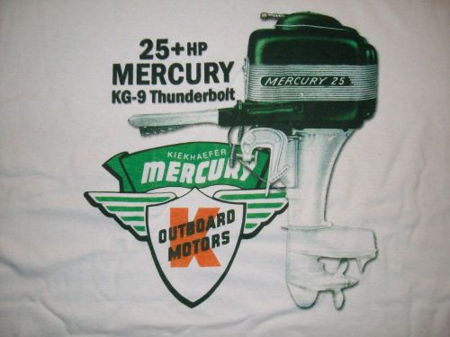 Vintage mercury outboard tee shirt kg9 size large