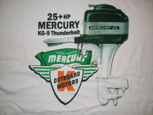 Vintage mercury outboard tee shirt kg9 size large