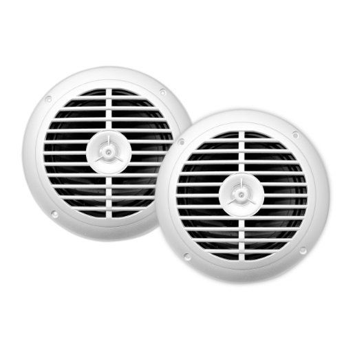 New enrock ekmsw65 2 x 120w 6.5&#039;&#039;  waterproof stereo white marine speaker system