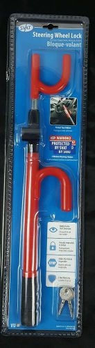 Steering wheel lock + stickers for cars, pickup trucks, minivans and suvs