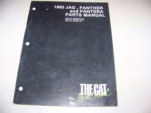 Arctic cat snowmobile 85 jag / panther / pantera parts catalog + service manual