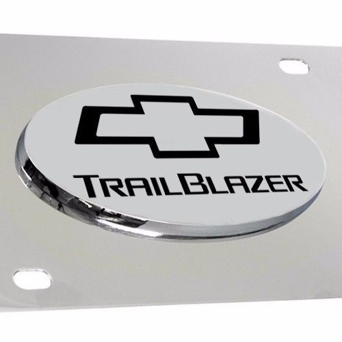 Chevy trailblazer logo 3d emblem chrome license plate - officially licensed