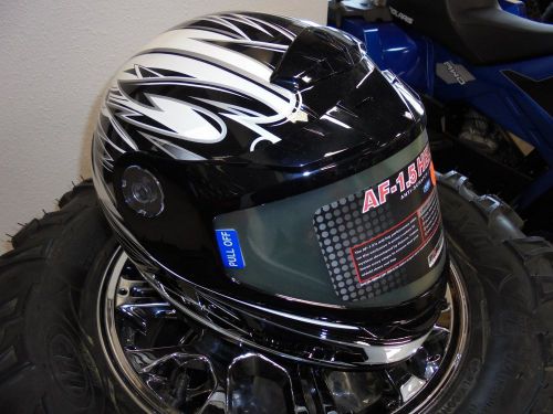 Brand new xl polaris af 1.5 helmet in black, silver, and white. part # 286911909
