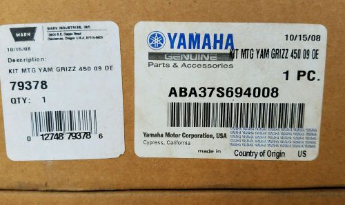 Yamaha grizzly 450 winch mount 2009 aba-37s69-40-08