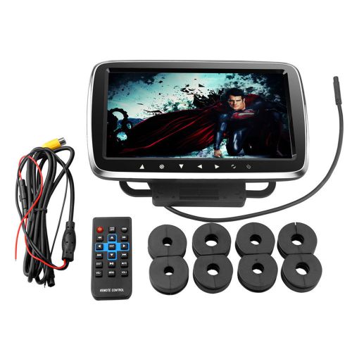 9&#034; ultra-thin hd lcd screen car pillow headrest monitor mp5 tv dvd ktv e-book