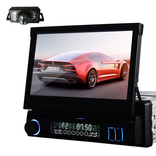 7&#034; 1din lcd touch screen digital panel car dvd player ipod bt stereo radio rds