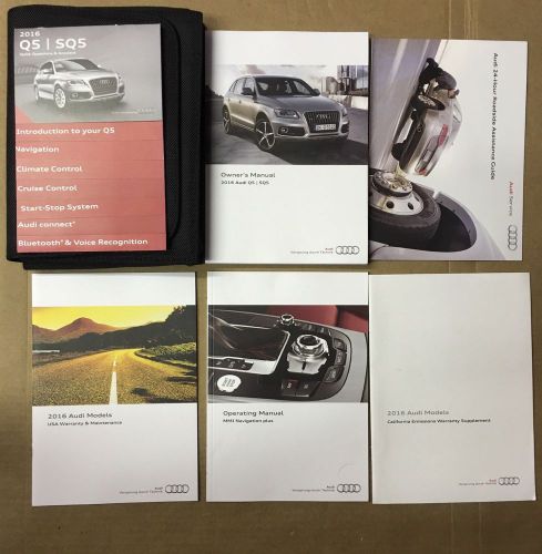 2016 audi q5 | sq5 owner&#039;s manual with case