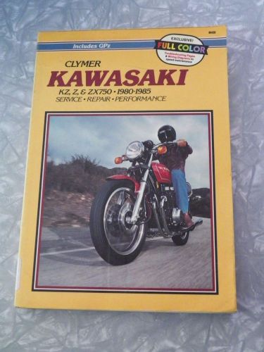 Clymer kawasaki kz, z &amp; zx750 1980-85 service repair manual
