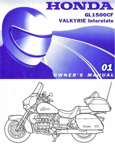 2001 honda gl1500cf valkyrie interstate motorcycle owners manual -gl 1500 cf-f6c