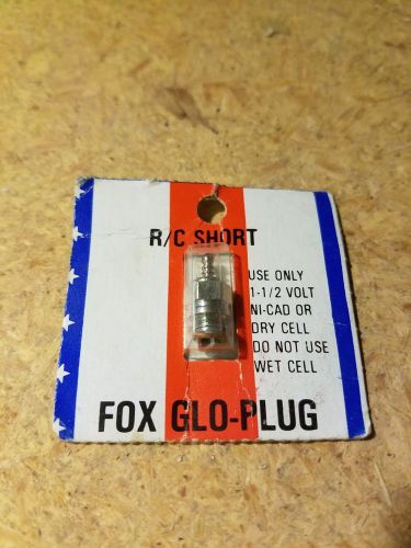 R/c short fox glow plug 1-1/2 v glow plug nos
