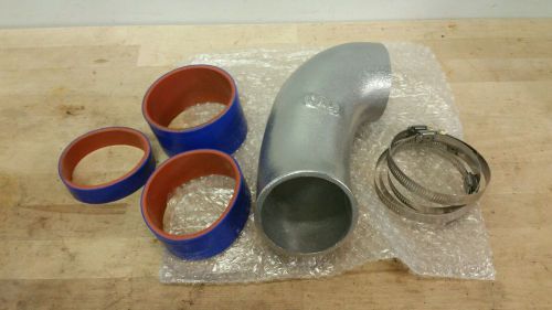 C&amp;l 76mm aluminum cold air inlet intake tube - fits 86-93 mustang with mass air