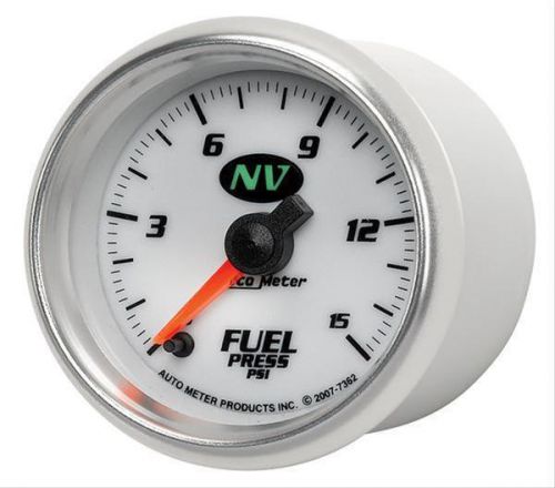 Autometer nv electrical fuel pressure gauge 2 1/16&#034; dia 7362