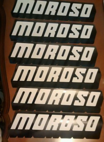 6 moroso decals stickers pro street drag racing gasser ratrod toolbox.....