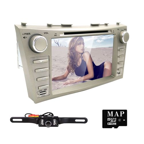 8" toyota camry/aurion 2007-2011 gps navigation car stereo dvd cd player+camera