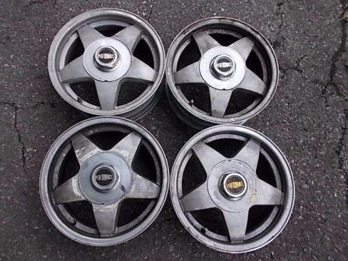 Alfa milano gtv 6 set of 4 performance 5 spoke 6 x 15 jj alloy wheels w/ centers