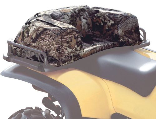 Atv rear pack padded rack bag deluxe mossy oak seat secure storage cargo new