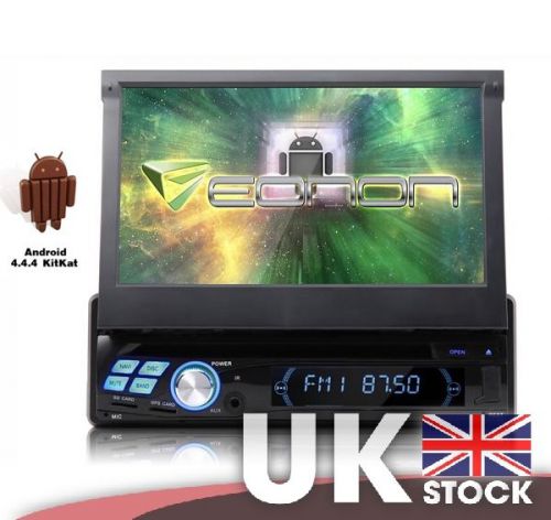 Android 7" digital screen car navigation 1 din dvd audio player w/ wifi hotspot