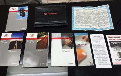 Toyota  corolla 2015 owners manual books genuine, in case free shipping