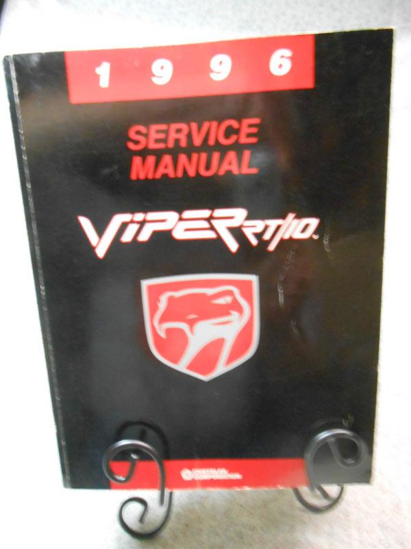 1996 dodge viper rt/10 service manual oem dealer new