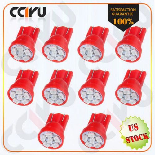10x t10 wedge red speedometer instrument gauge cluster led light bulbs 158 194