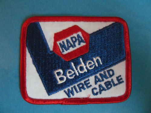 Vintage napa belden wire and cable  patch uniform work shirt coveralls