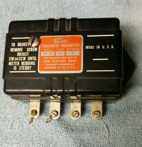 Sun tachometer transmitter 12 volt 6 cylinder model eb-7a