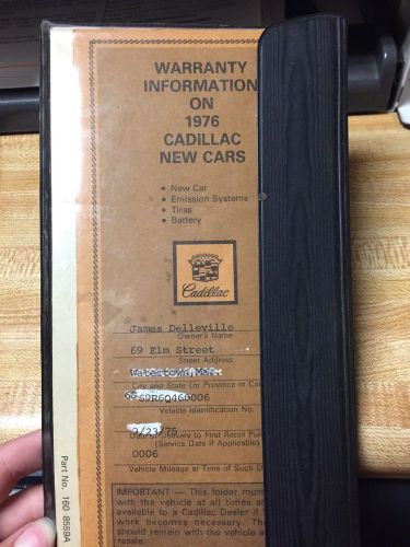 1976 cadillac seville owner&#039;s manuals