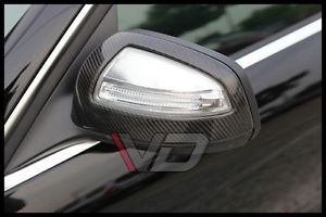 Carbon fiber mirror cover set for mercedes benz 07-09 w204 c-class c300 c200