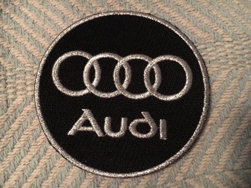 Audi auto car  iron on embroidery patch 3" x 3" embroidered patches racing