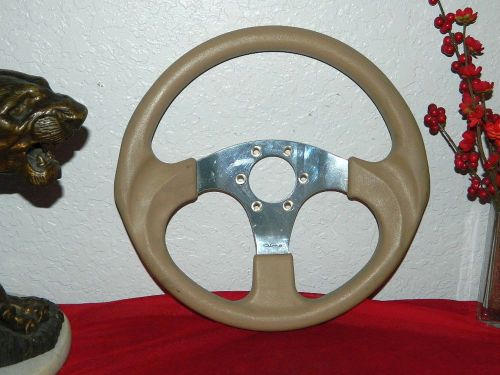 Dino - Tan - 3 Spoke Marine Steering Wheel - Made in Italy - #DSW9161511, US $15.00, image 1