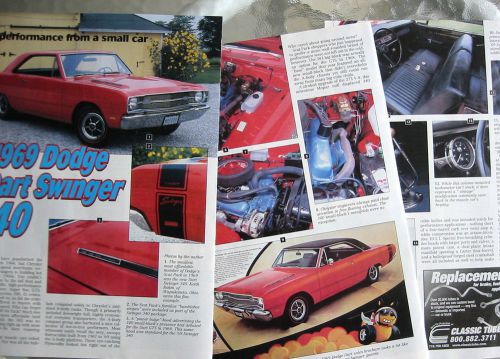 P 69 1969 dodge dart swinger info
