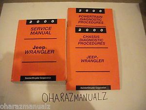 2000 jeep wrangler powertrain, chassis and service manuals manual