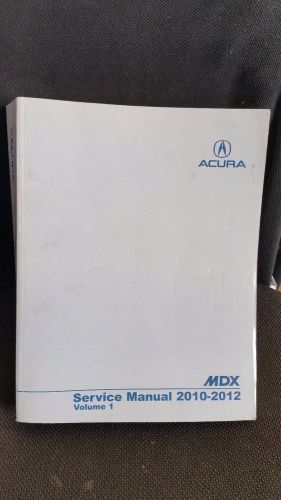 2010 - 2012 acura mdx service manual