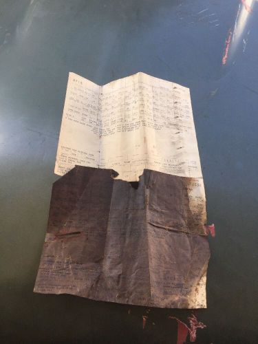 1970 chevrolet chevelle build sheet