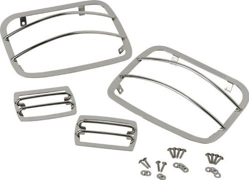 Light guard set 4 piece polished stainless jeep wrangler yj 1987-1995 30558