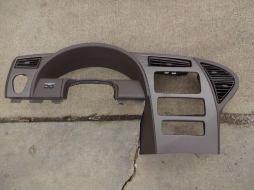 2002-2007 buick rendezvous instrument cluster gauges radio bezel brown oem