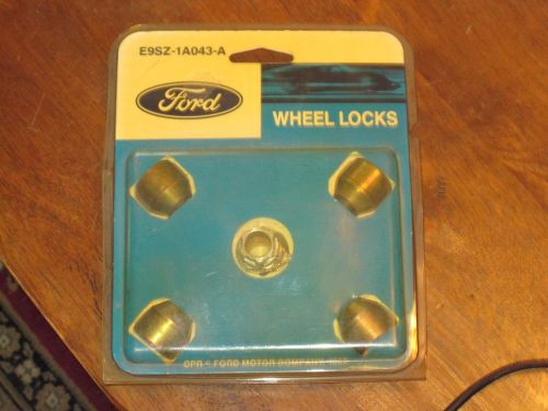 Ford wheel lock kit zinc plated for hidden lugs e9sz-1a043-a