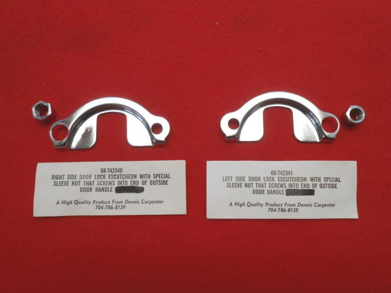 Nors door lock escutcheon 1936-40 ford cabriolet flathead v8 32 scta hot rat rod