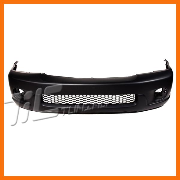 01-04 toyota sequoia front bumper cover fender flare holes primered plastic new