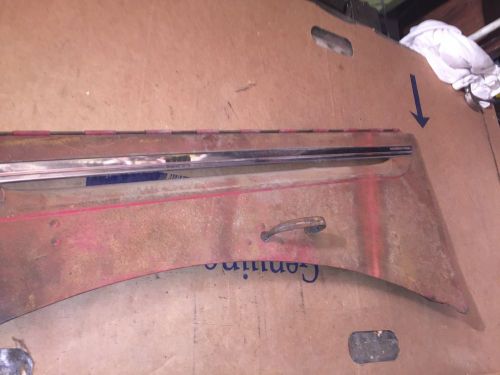 1940 chevrolet pickup drivers side lower hood with stainless