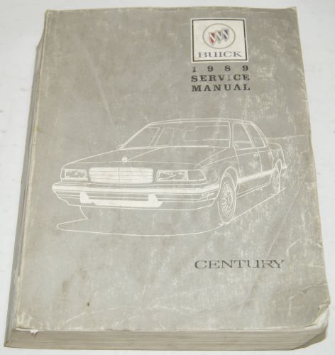 1989 buick century factory service shop manual